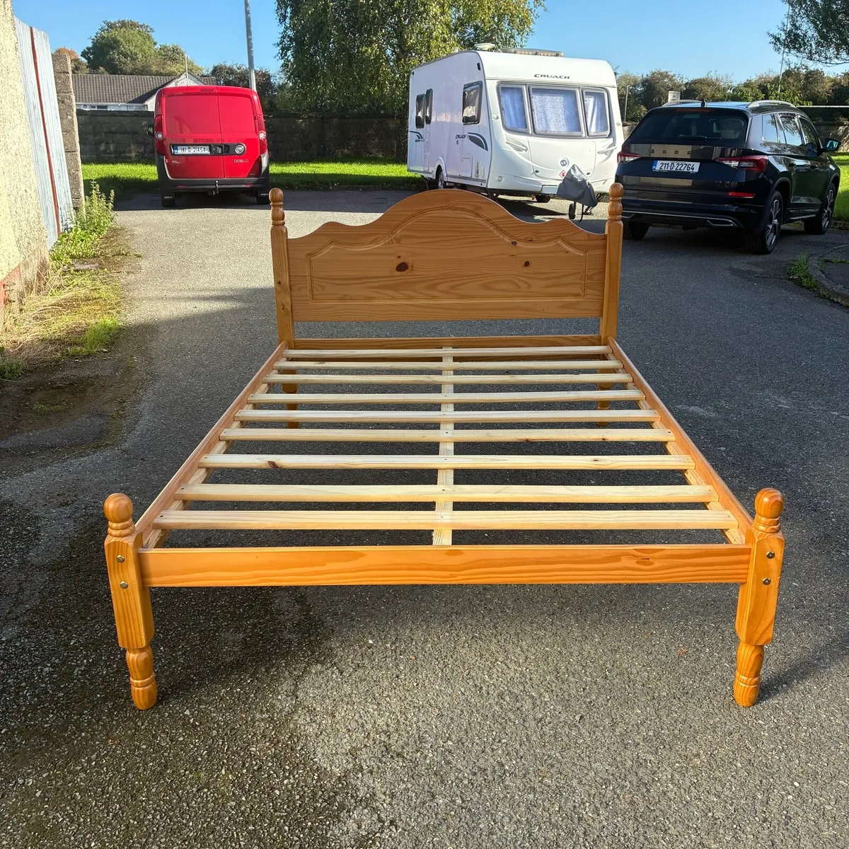 Solid Pine Double Bed - Image 1
