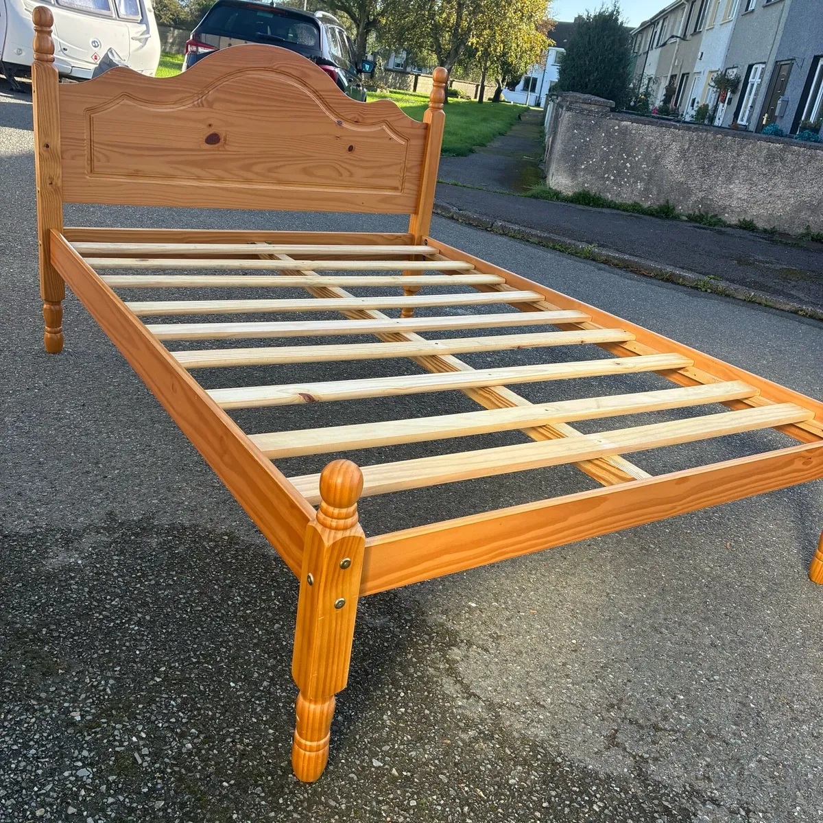 Solid Pine Double Bed - Image 2