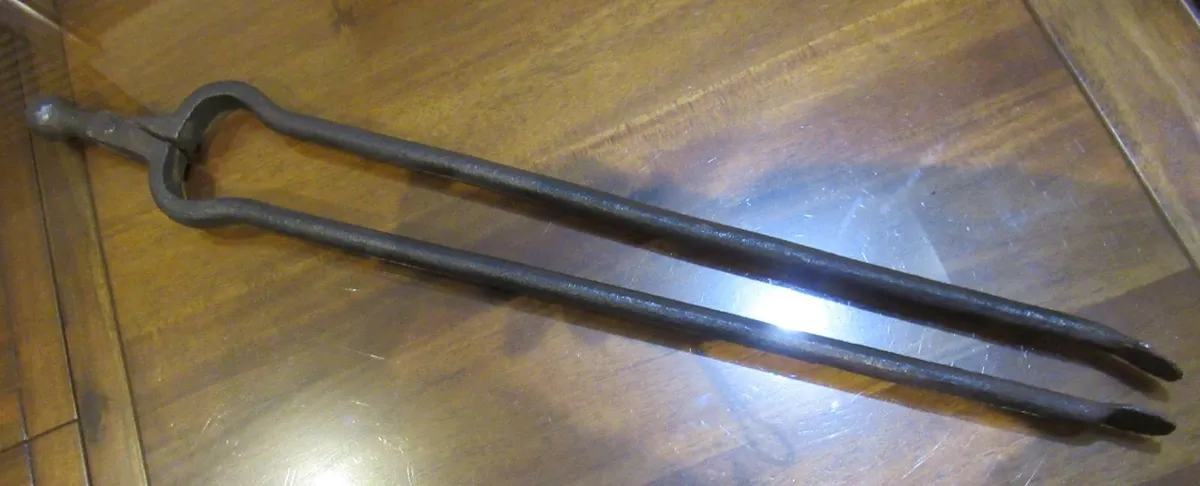 antique tongs fire iron cottage pub cave vintage - Image 3