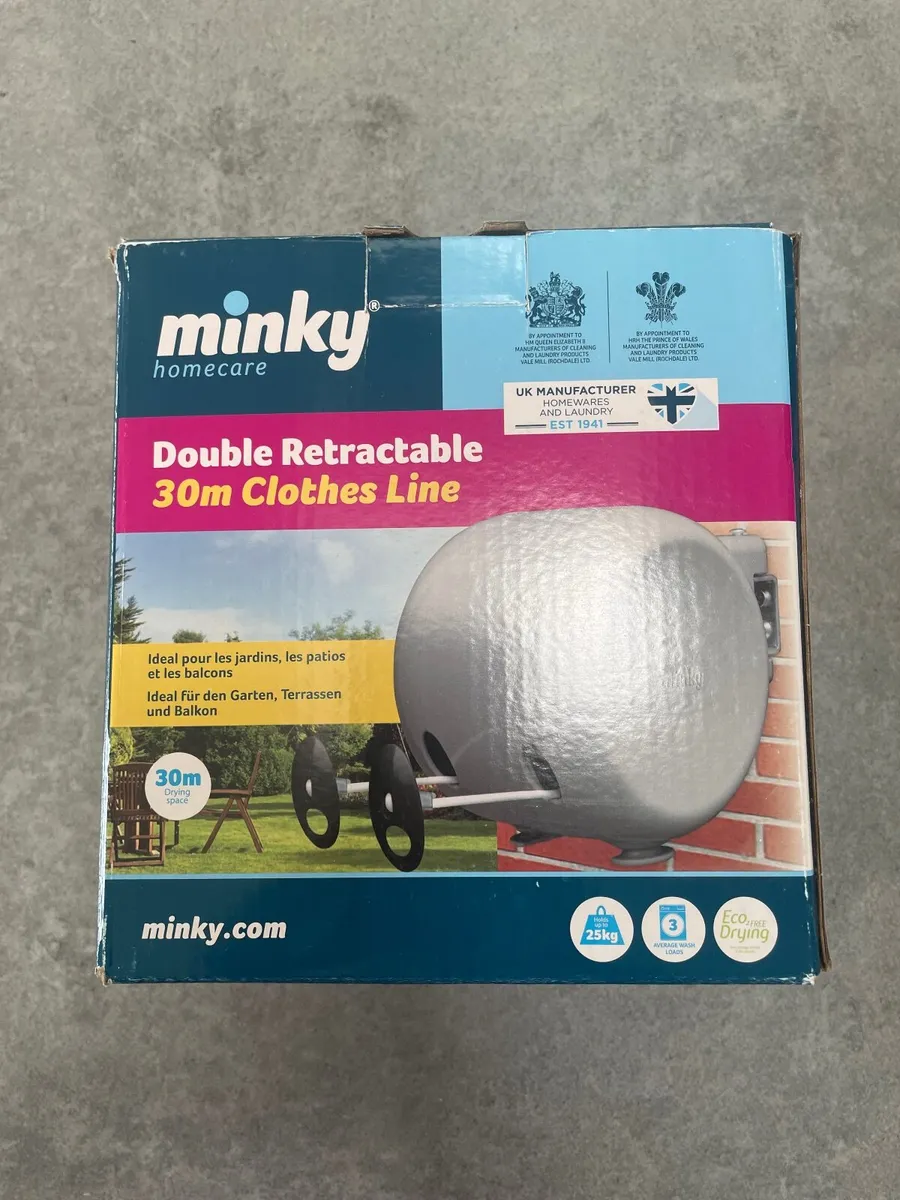 Minky 30 Metre Double Retractable Clothes Line - Image 1