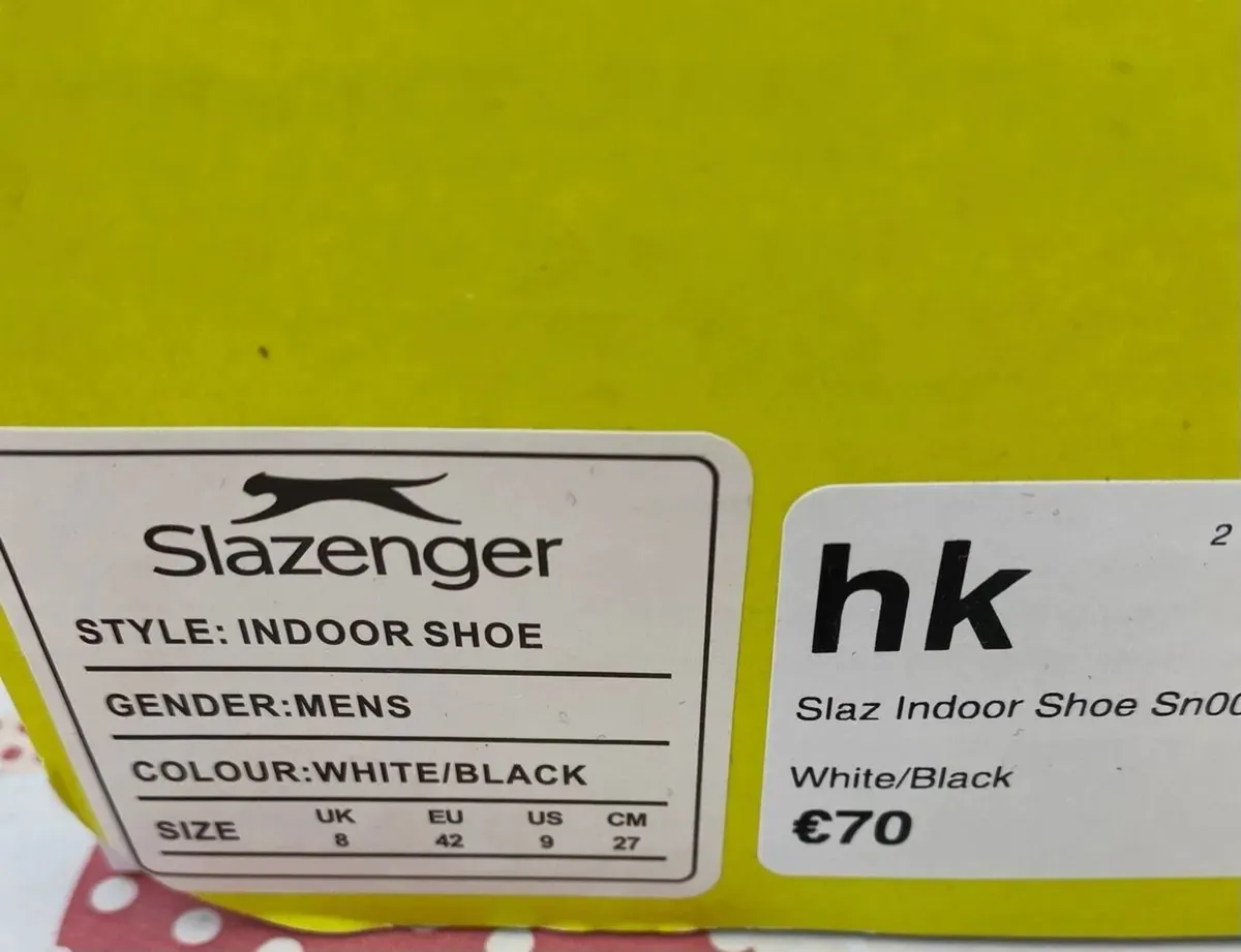 NEW IN BOX Slazenger Rubber Sole Court Runners, 42 - Image 2