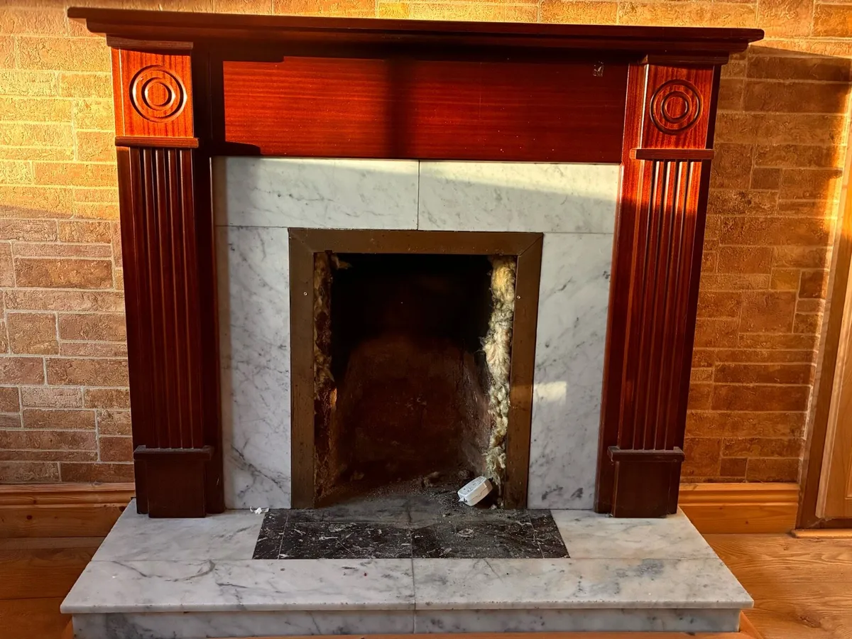 Fireplace and timber surround - Image 1