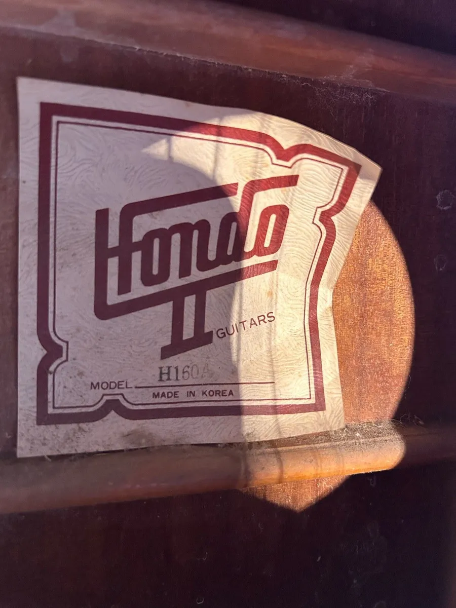 1970s Hondo II H160 12-String Acoustic Guitar+Case - Image 2