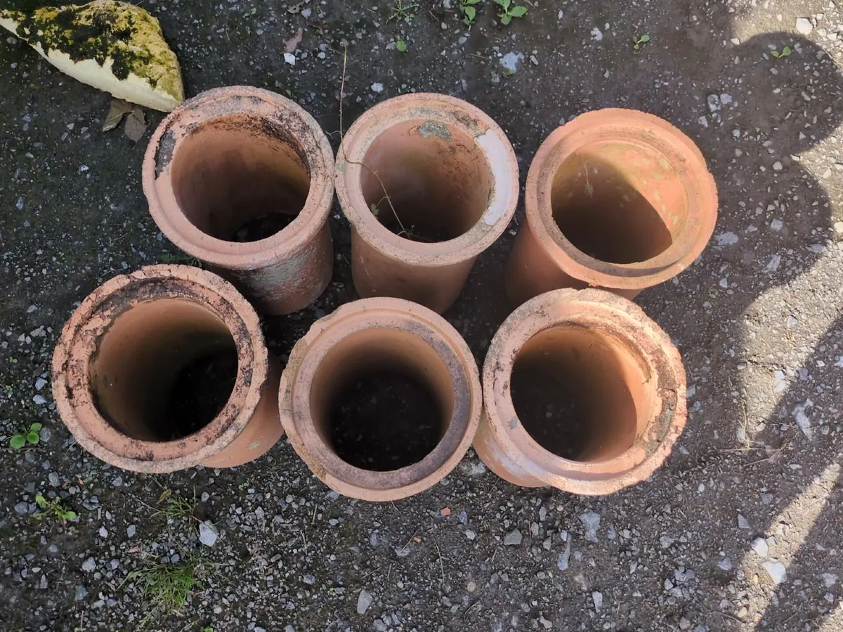 Clay Flue Liners / Chimney Pots (x6) - Image 2