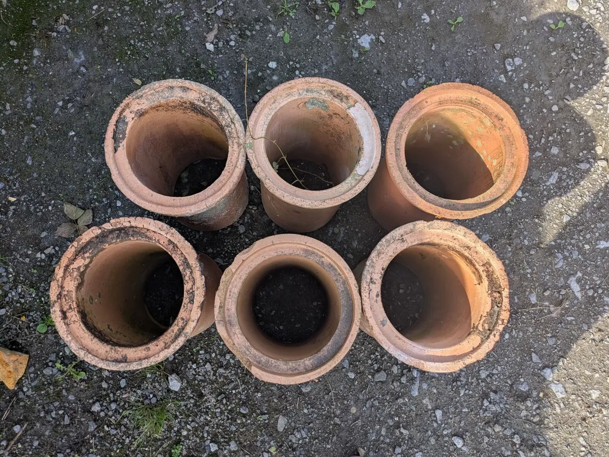 Clay Flue Liners / Chimney Pots (x6) - Image 4
