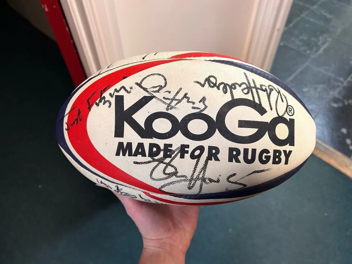 Signed KOOGA Irish Rugby Ball late 90s/early 00s - Image 2