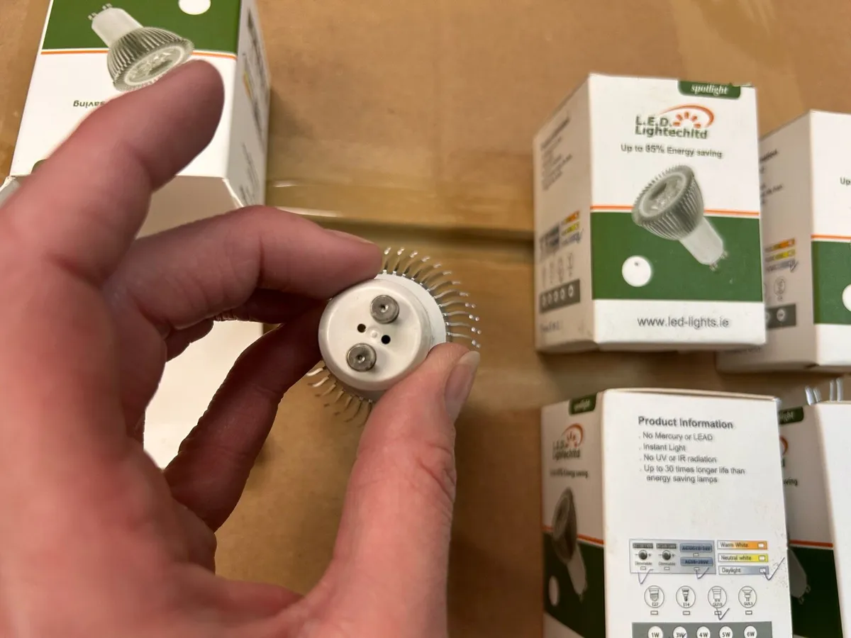 New 5 x LED GU10 LED Spotlights – 3W - Image 3