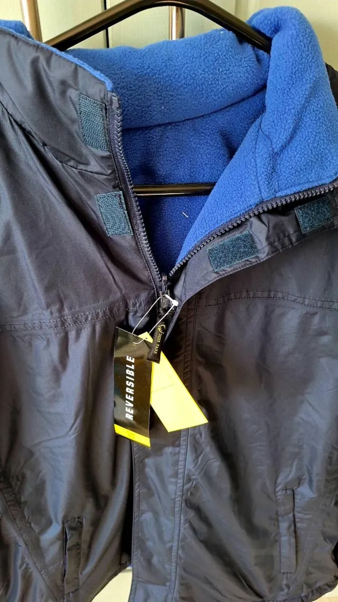 Waterproof Mens navy Jacket - Image 2