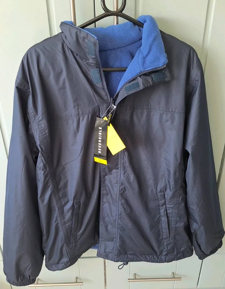 Waterproof Mens navy Jacket - Image 1