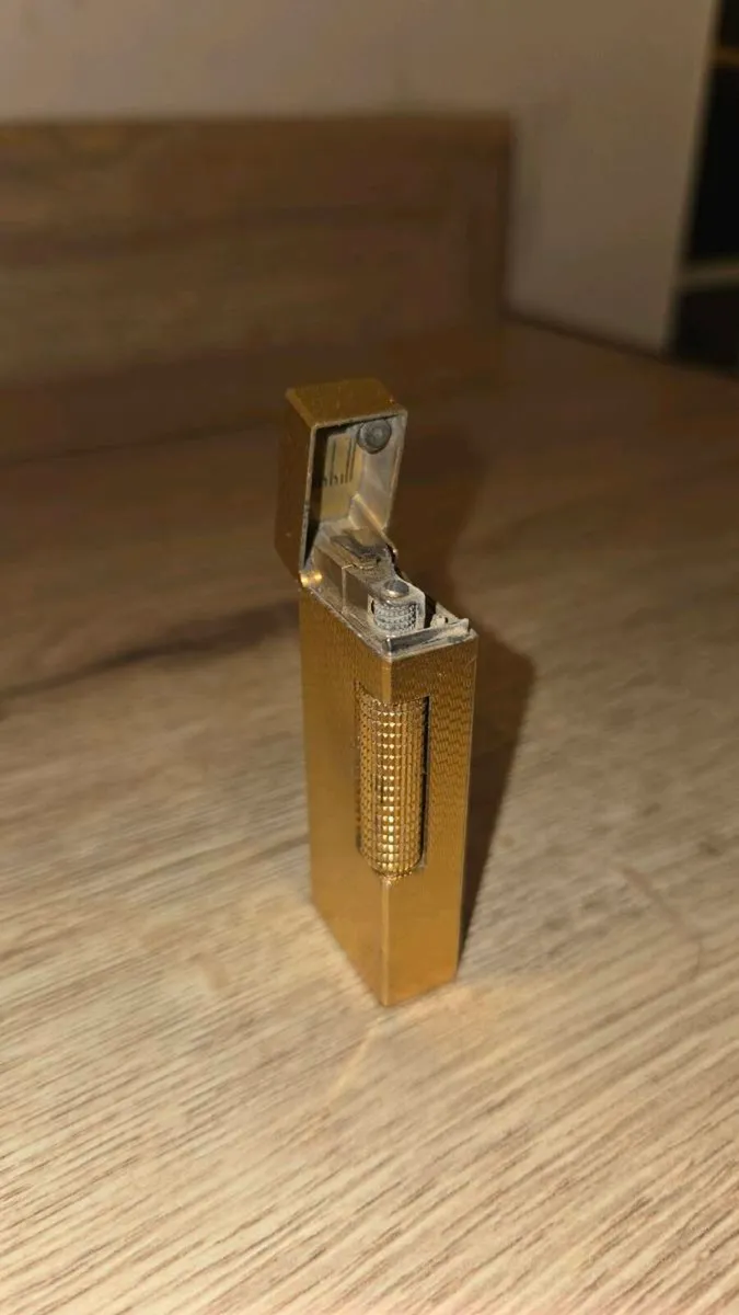 Vintage Dunhill rollogas gold lighter - Image 1