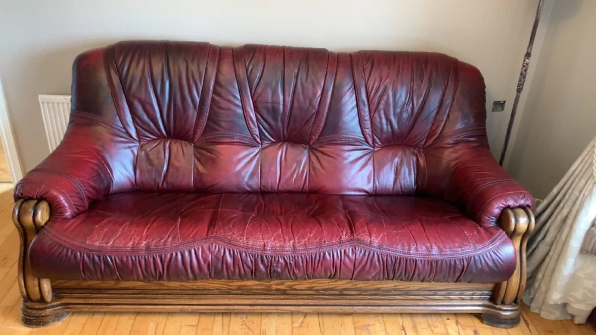 Leather Suite of Furniture - Image 1