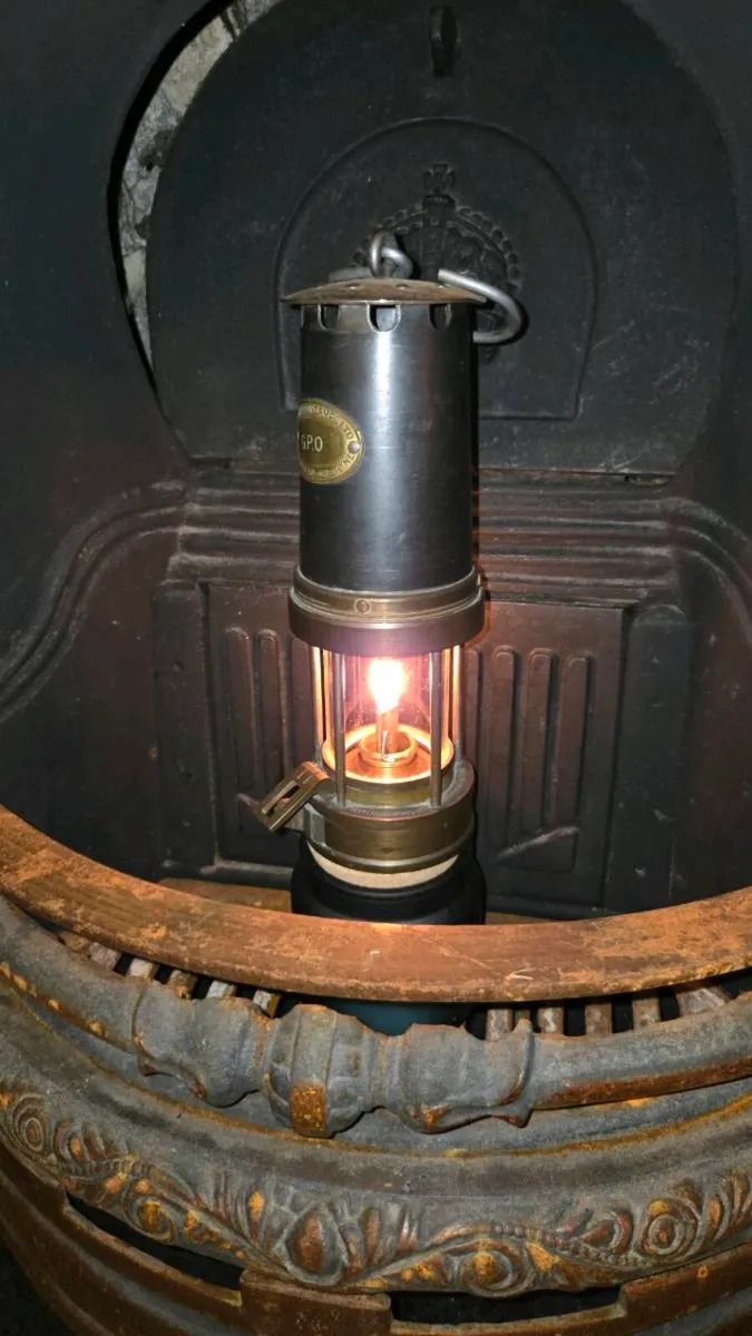 Vintage Patterson G.P.O. Safety Lamp (Working) - Image 1