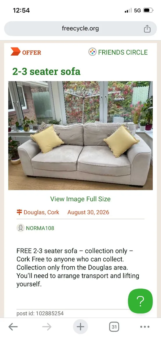 Two seater couch - Image 2