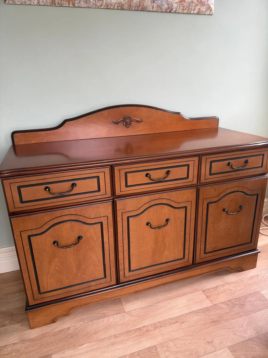 Teak Cabinet with Chairs - Image 3