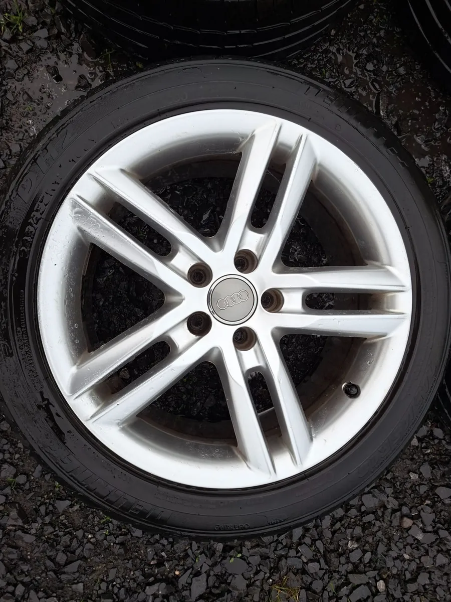 18" Genuine Audi A6 S Line Alloys with tyres - Image 1
