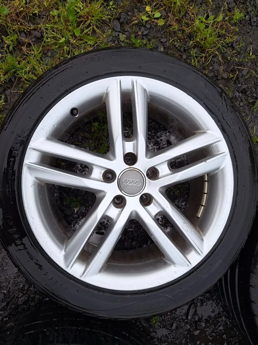 18" Genuine Audi A6 S Line Alloys with tyres - Image 2