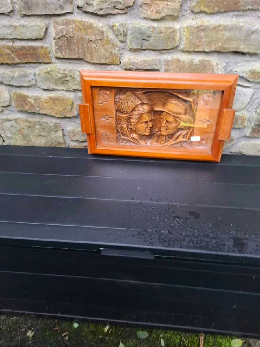 Wood sculpted tray - Image 3