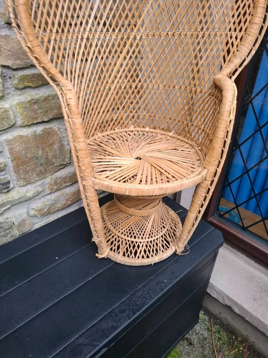 Child wicker seat chair 90cm - Image 2