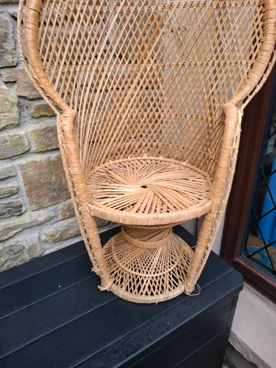 Child wicker seat chair 90cm - Image 4