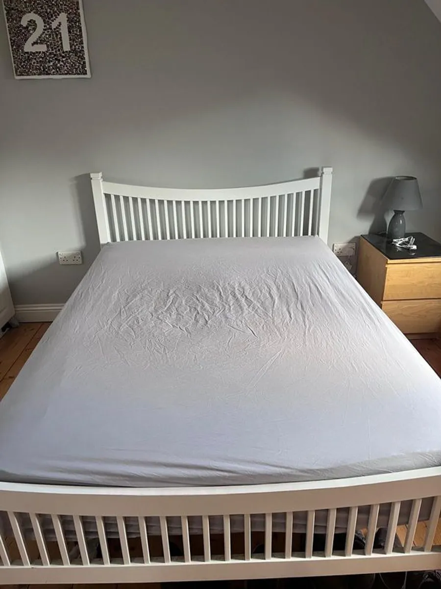 Double Bed and Mattress - Image 1
