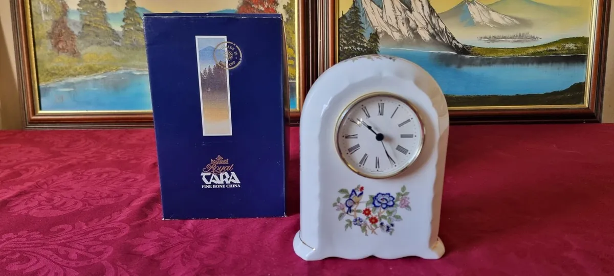 New InBox Royal Tara Harmony Irish BoneChina Clock - Image 1
