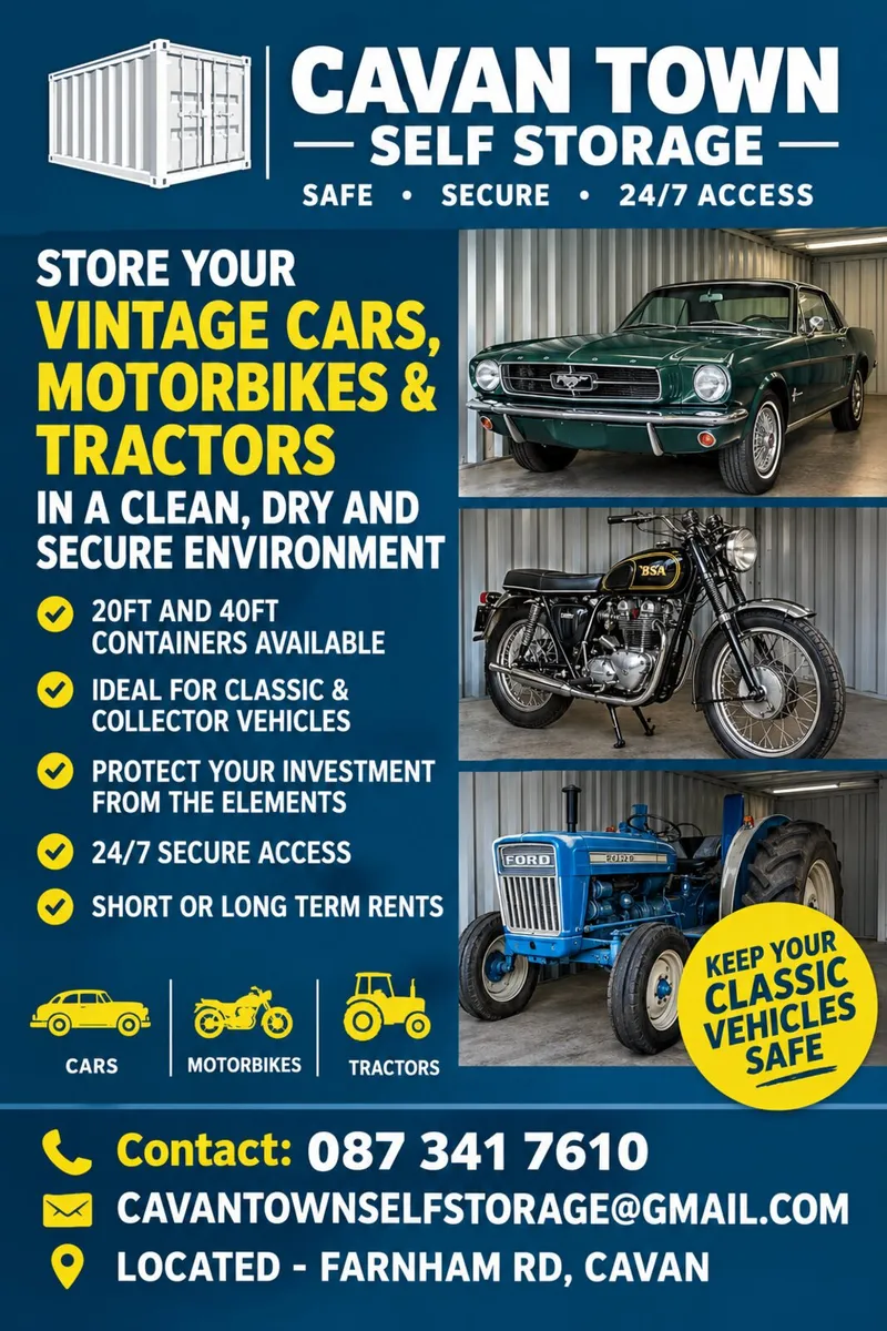 Secure Storage for Classic Cars & Motorbikes