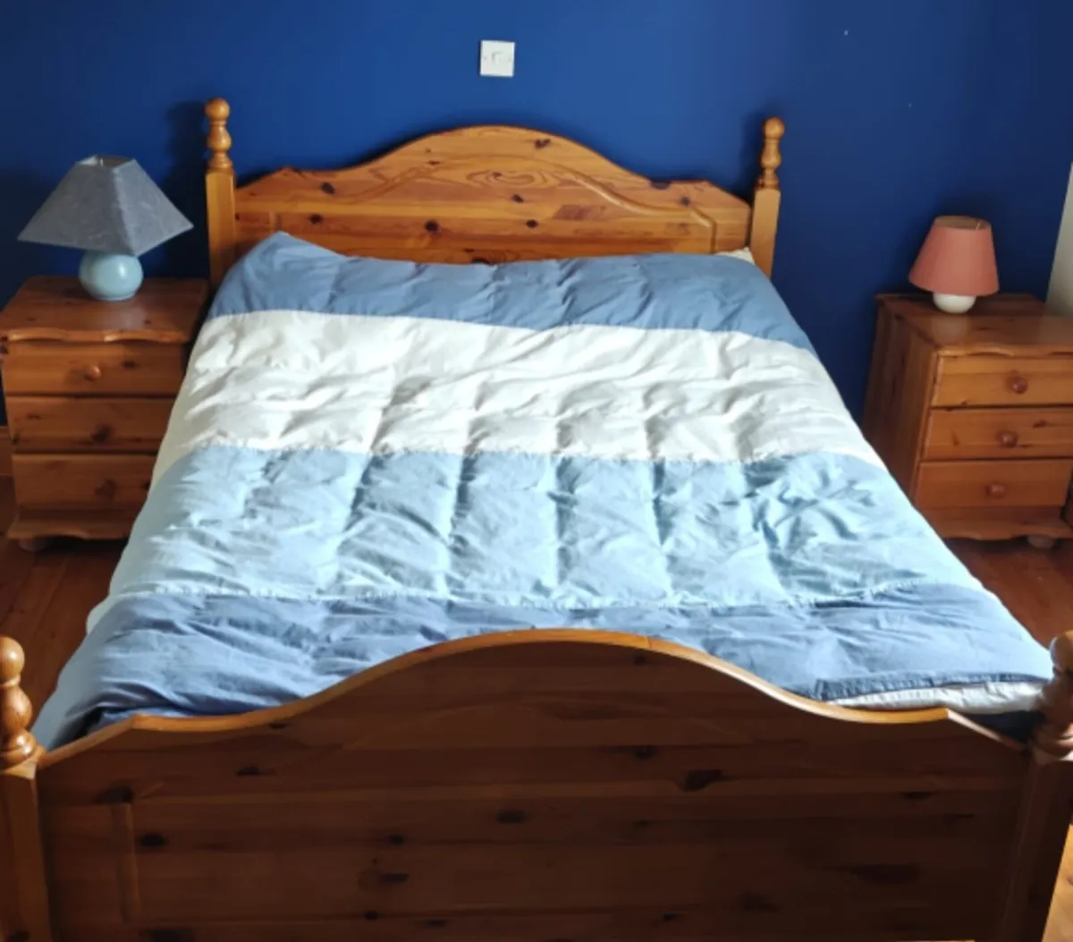 Solid Wood Double Bedframe - Image 1