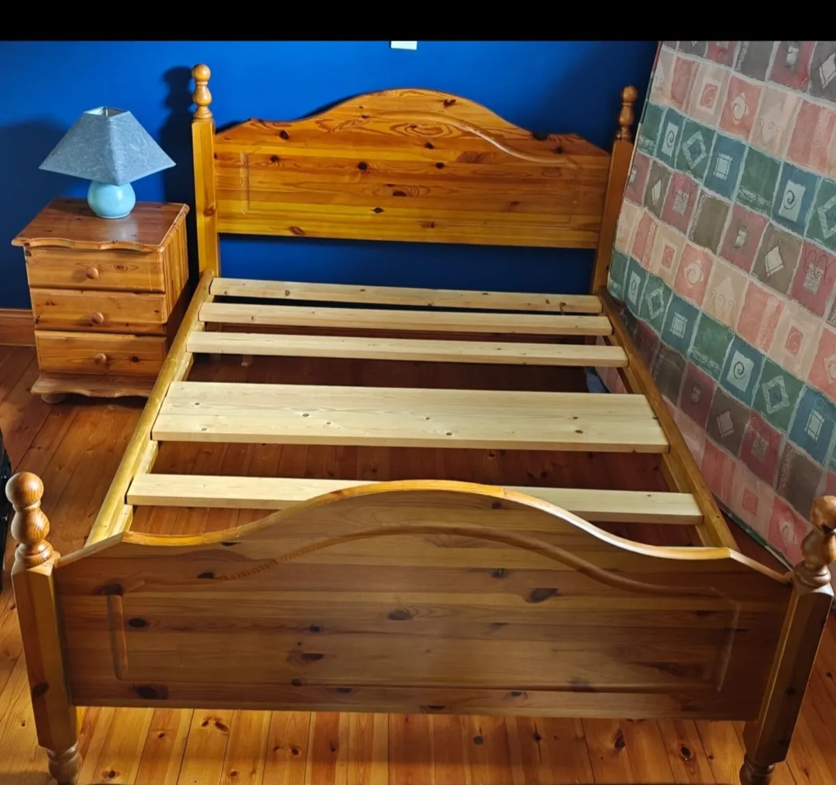 Solid Wood Double Bedframe - Image 2