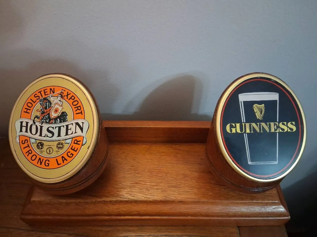 1970s GUINNESS DUAL PUMP HEADER - Image 1
