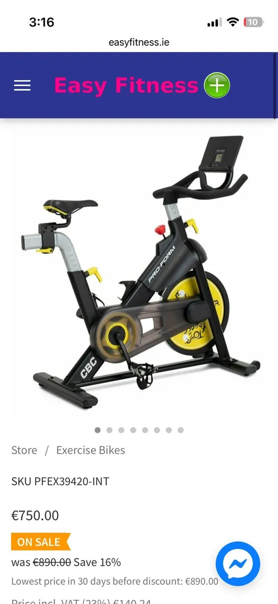 Proform spin bike - Image 1