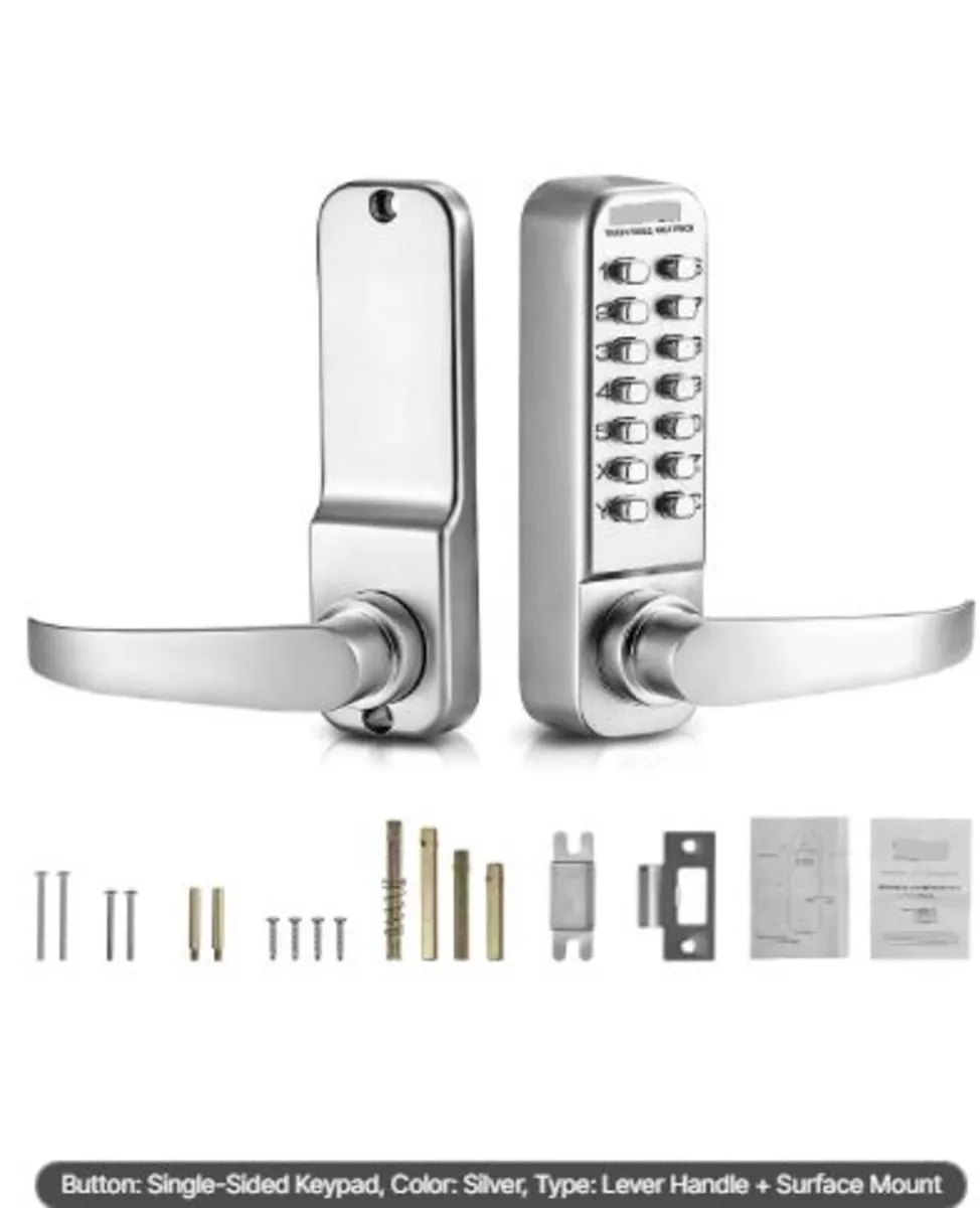 Mechanical Keyless Entry Door Lock, 14 Key - Image 2