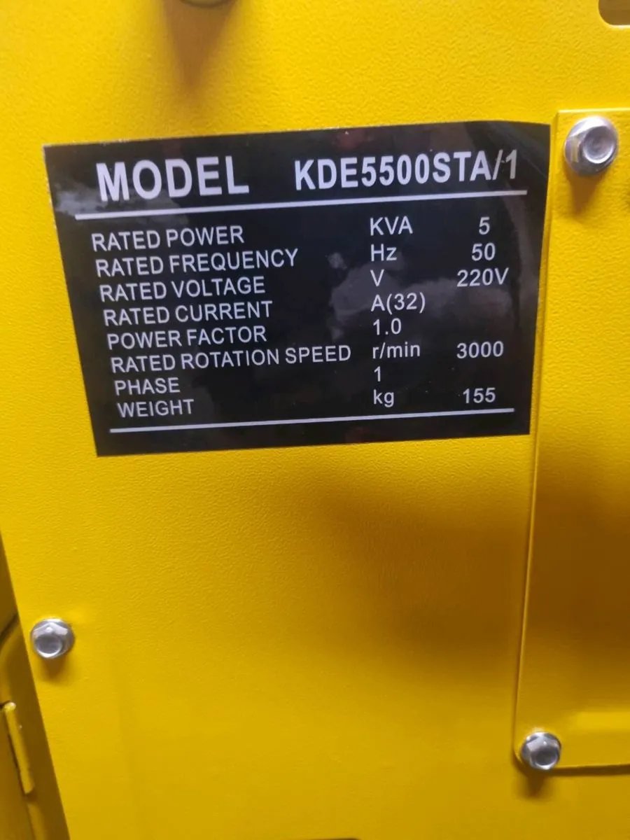 5kva key start diesel generator - Image 2