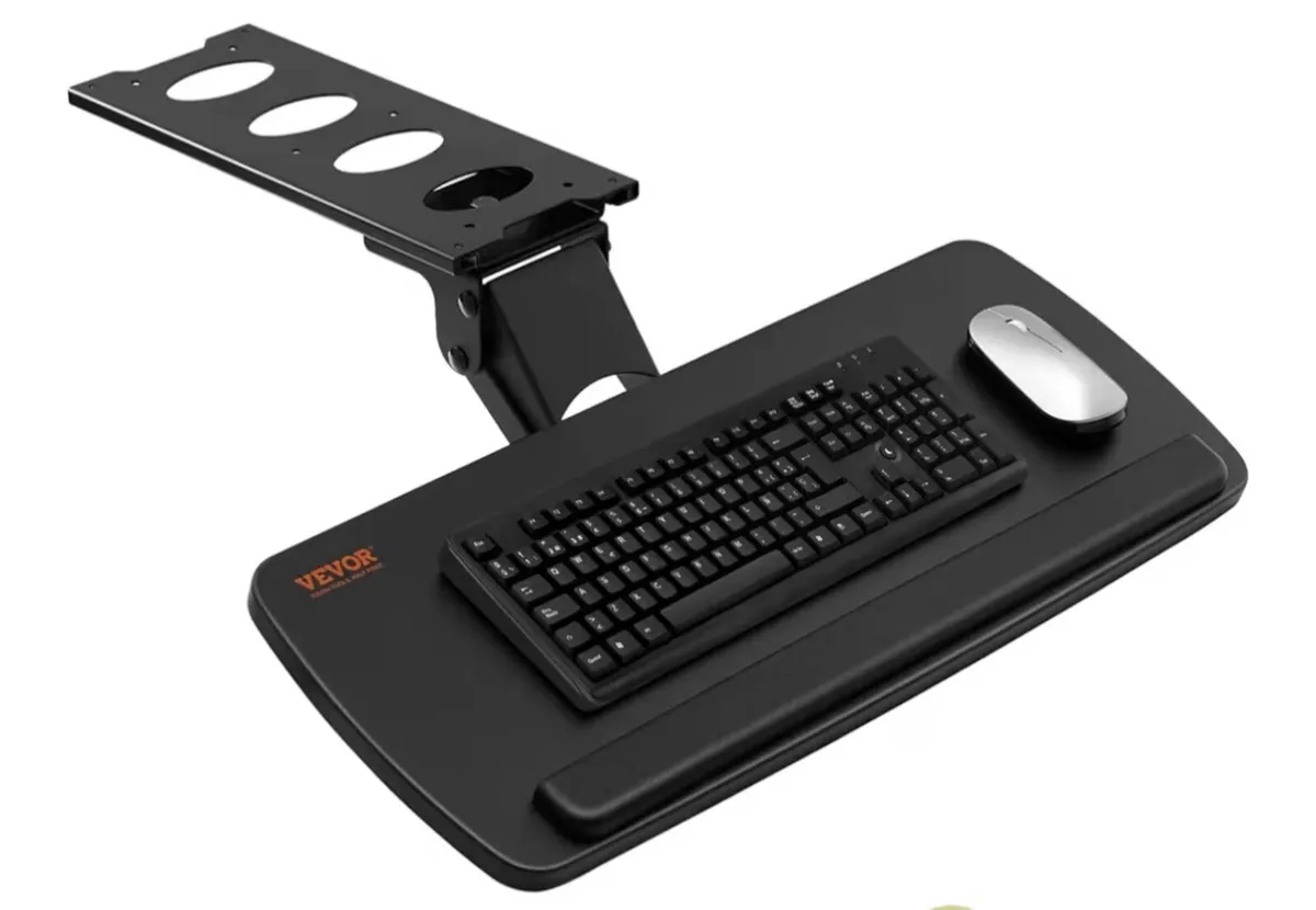 VEVOR Under-Desk Ergonomic Keyboard Tray (Adjustab - Image 3