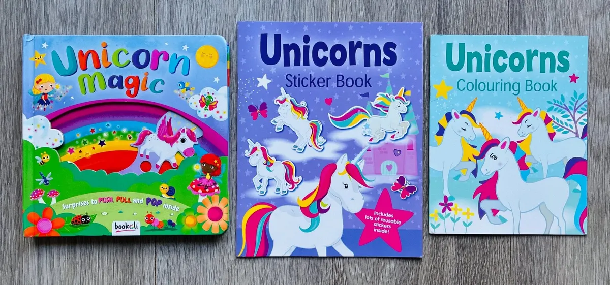 Unicorn Book, Activity Book & Colouring Book - Image 1
