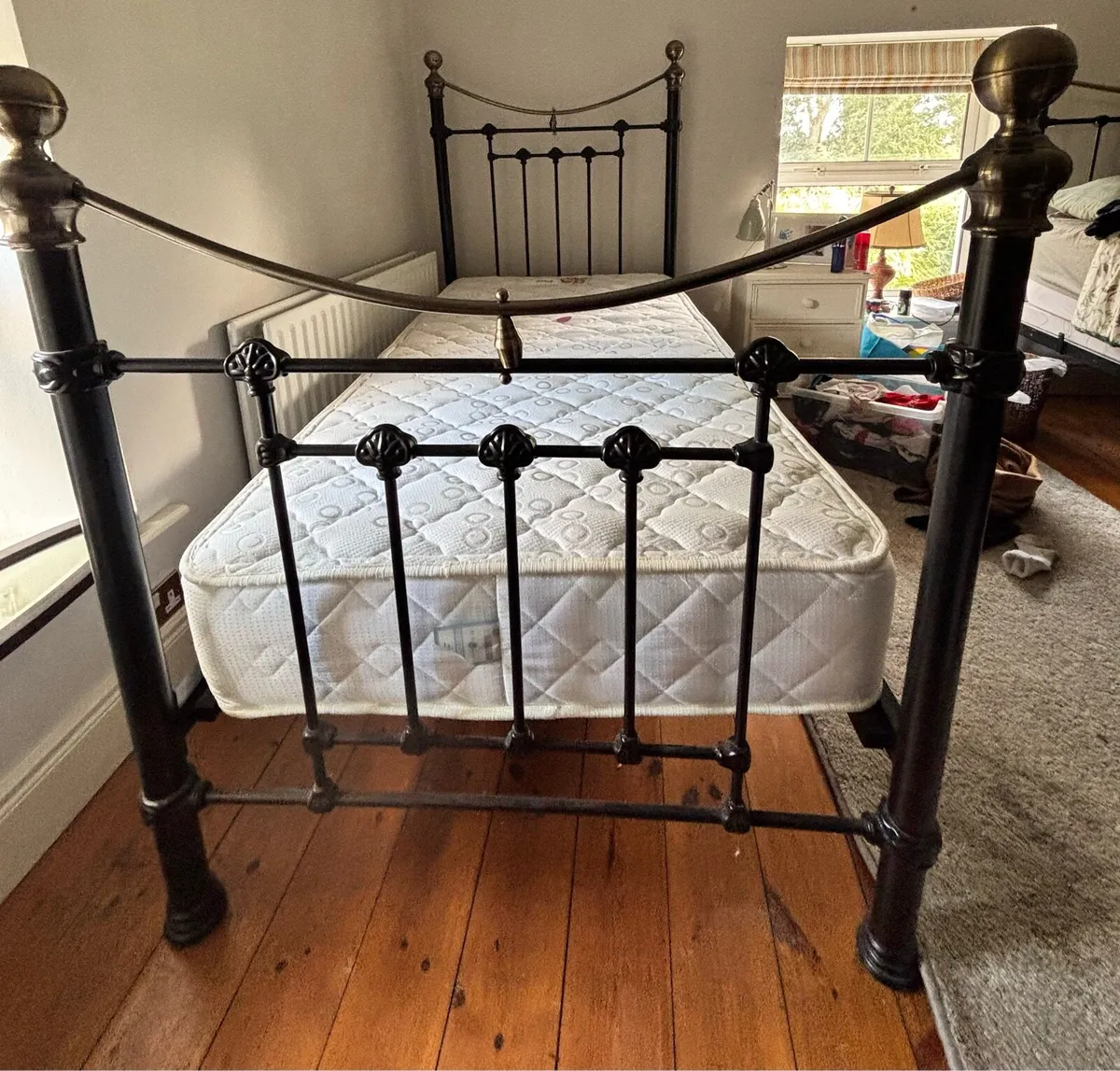 Victorian Style Single Bed & Mattress… - Image 2
