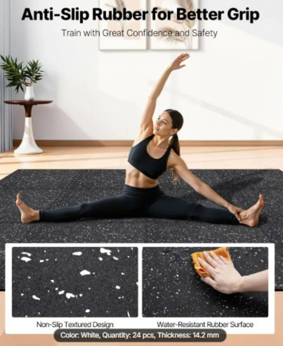 Puzzle Exercise Mat, 24 PCS Fitness Equipment Mats - Image 2