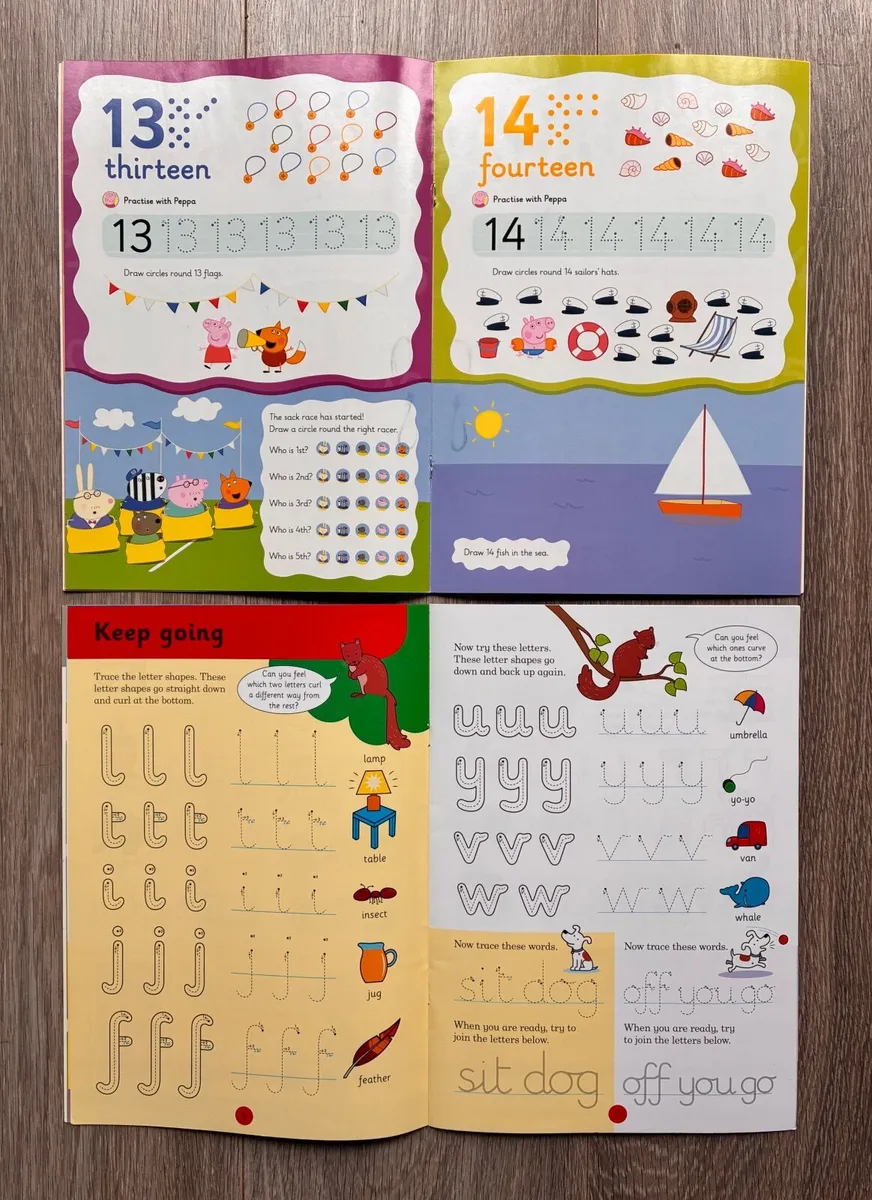 Set of 6 Early Learning Wipe-Clean Books - Image 2