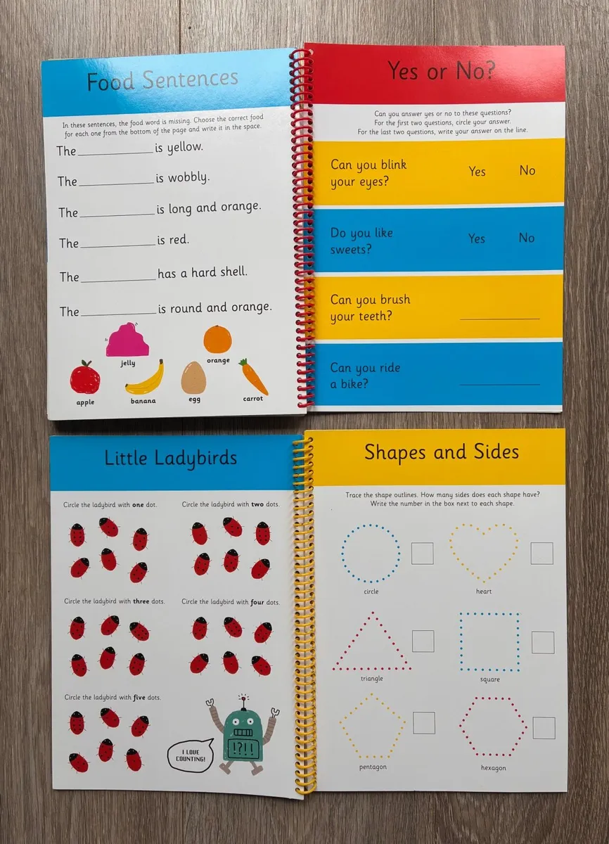 Set of 6 Early Learning Wipe-Clean Books - Image 3