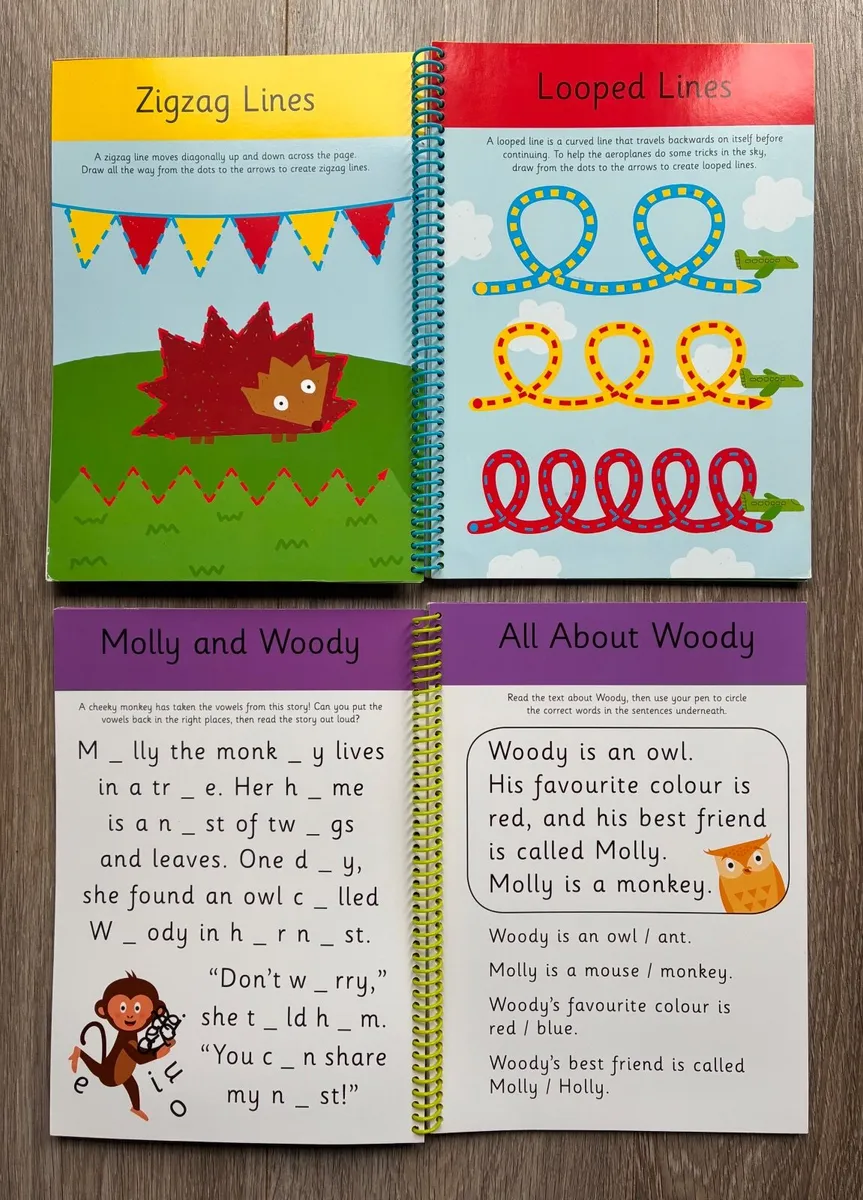 Set of 6 Early Learning Wipe-Clean Books - Image 4