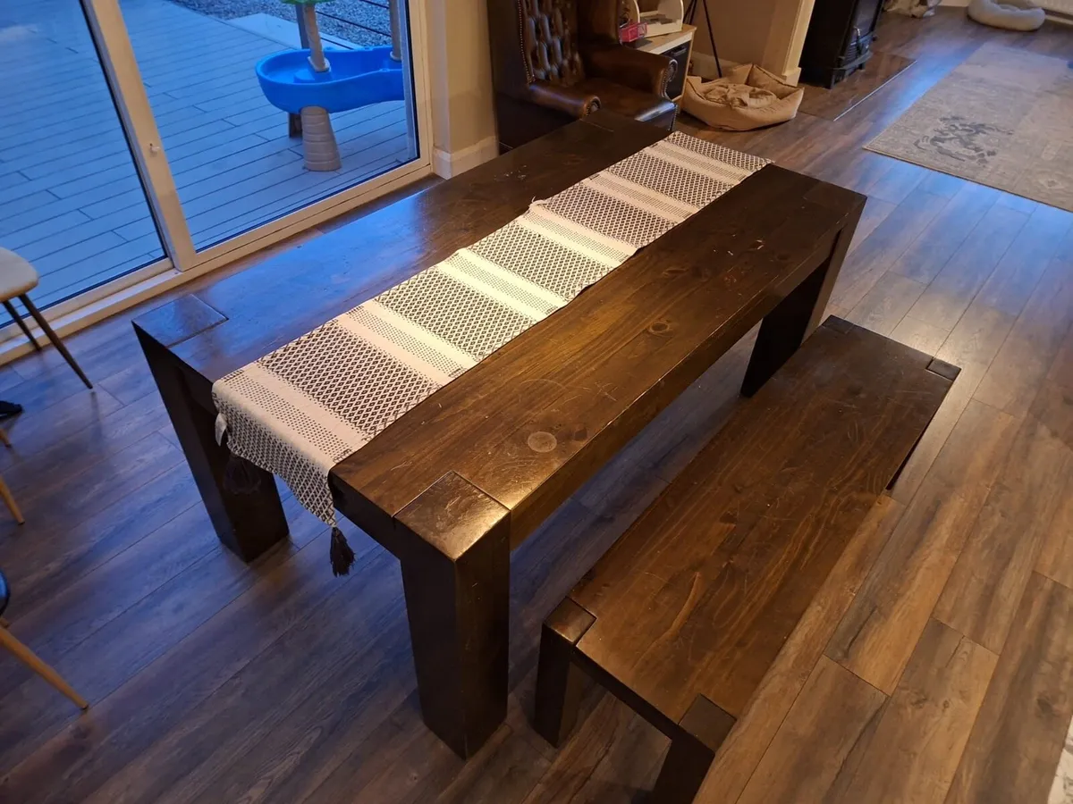 Dinning Table & Bench - Image 2