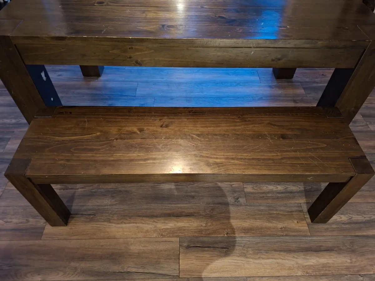 Dinning Table & Bench - Image 4