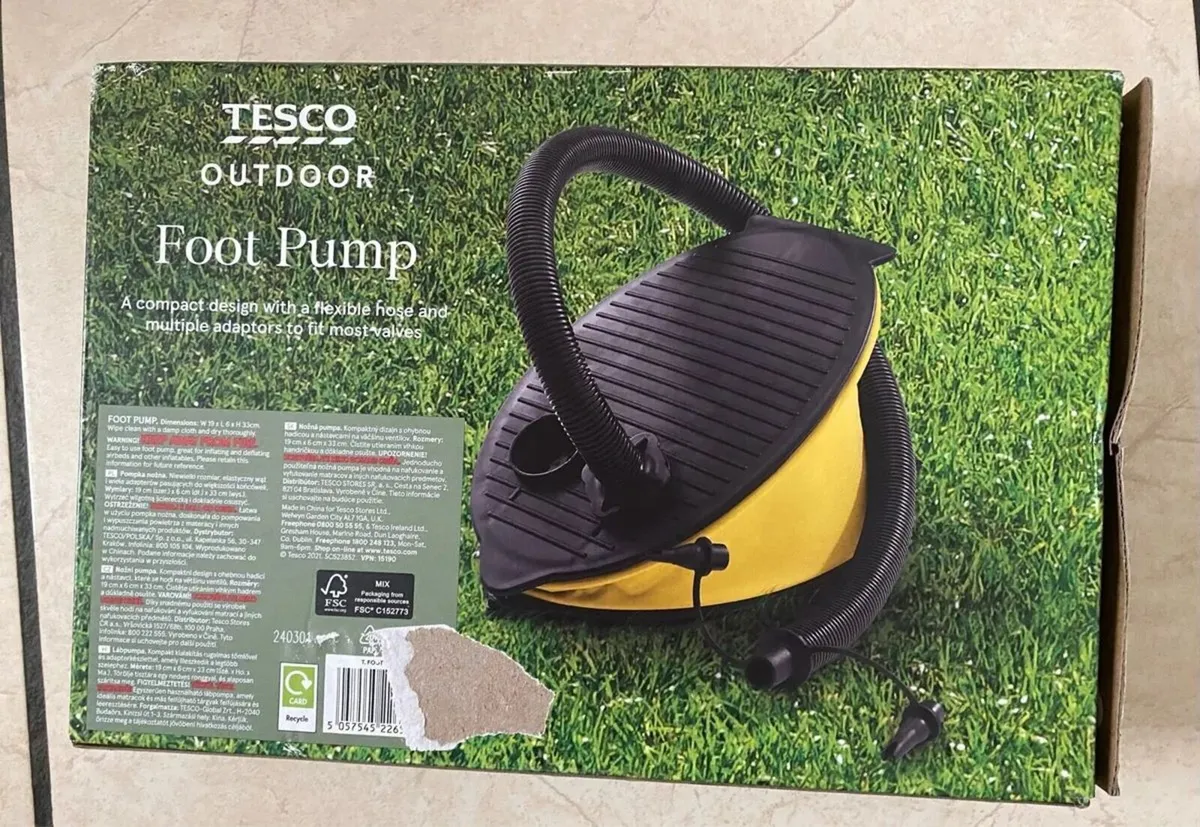 NEW SEALED Foot Pump - Image 1