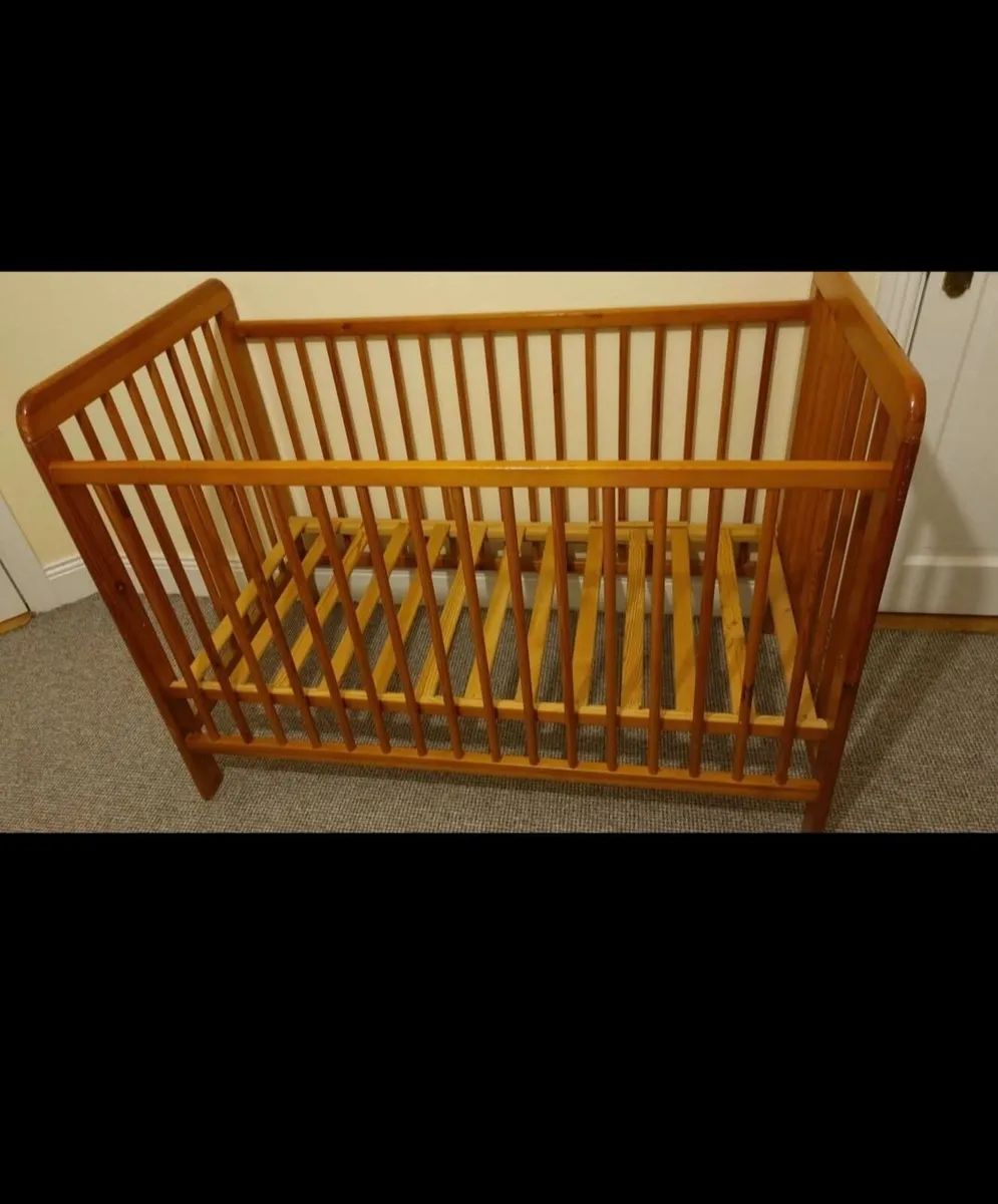 Baby Cot Bed with mattress - Image 3