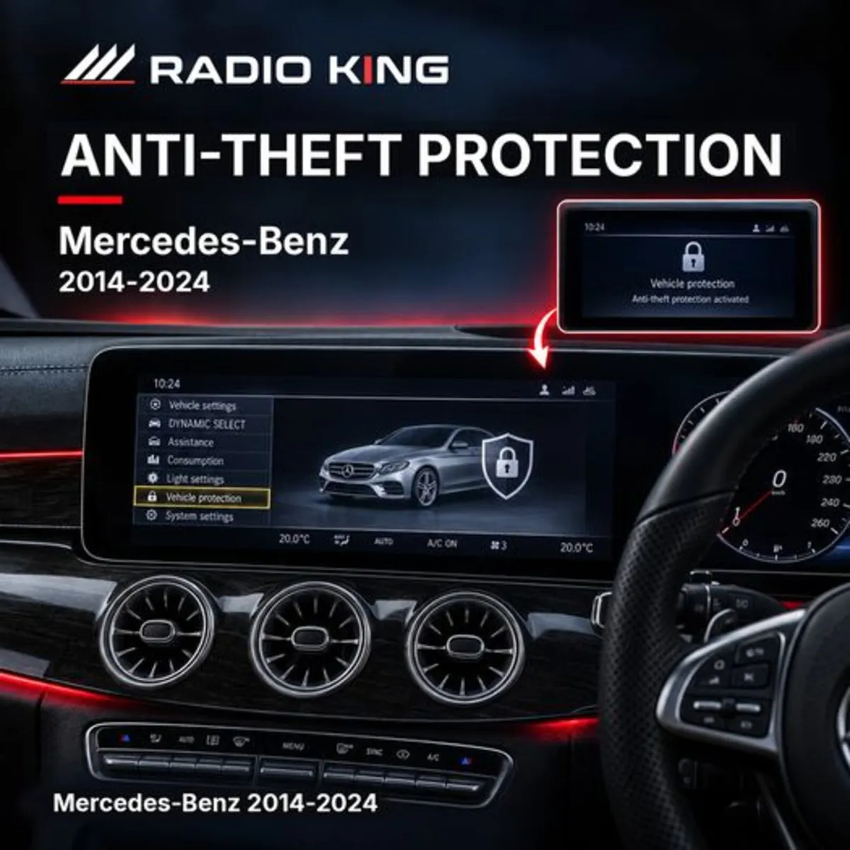 Mercedes-Benz Anti-Theft Protection 2014-2024