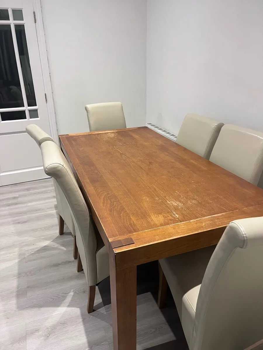 Table and 6 Chairs - Image 1
