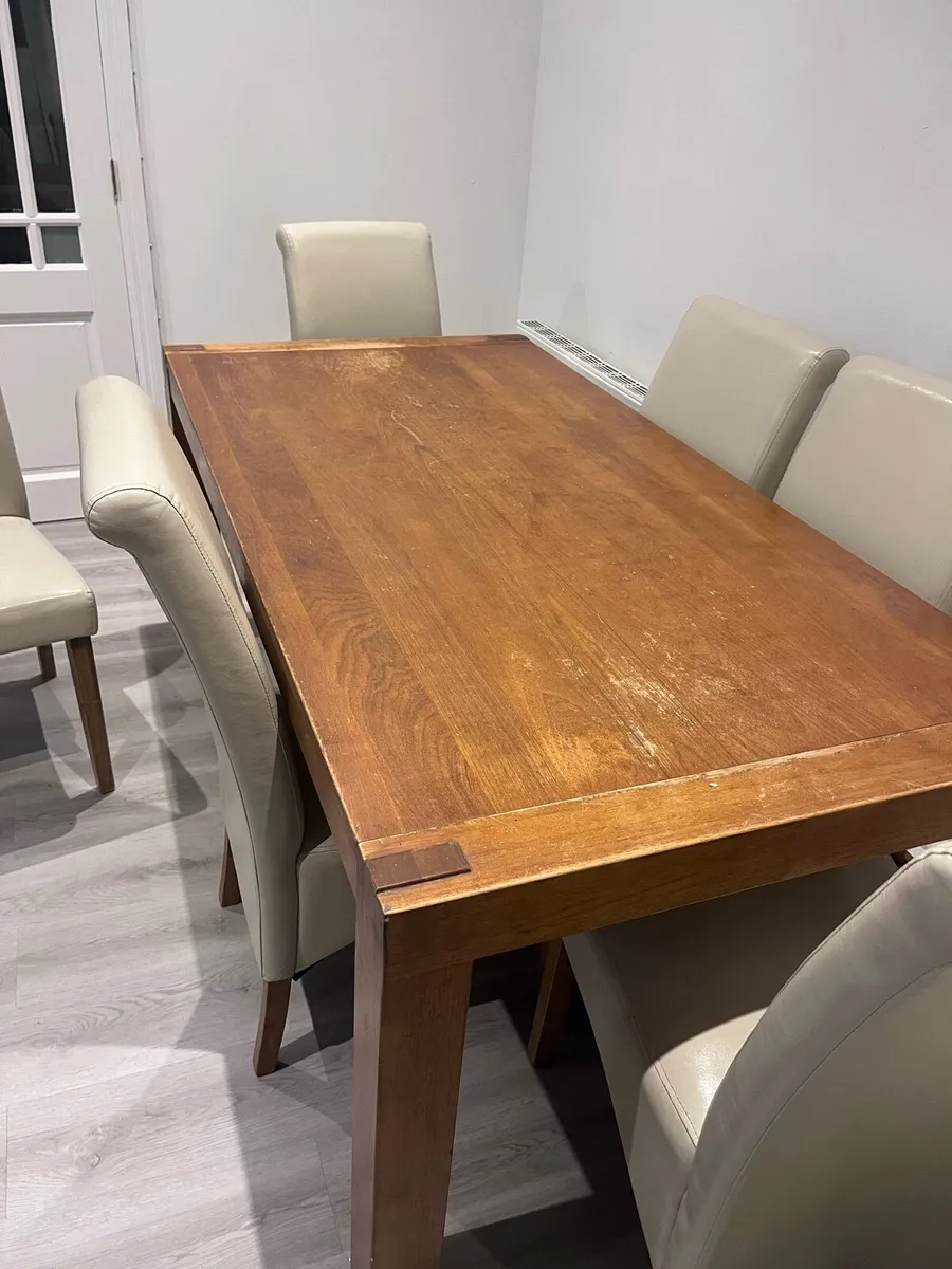 Table and 6 Chairs - Image 2