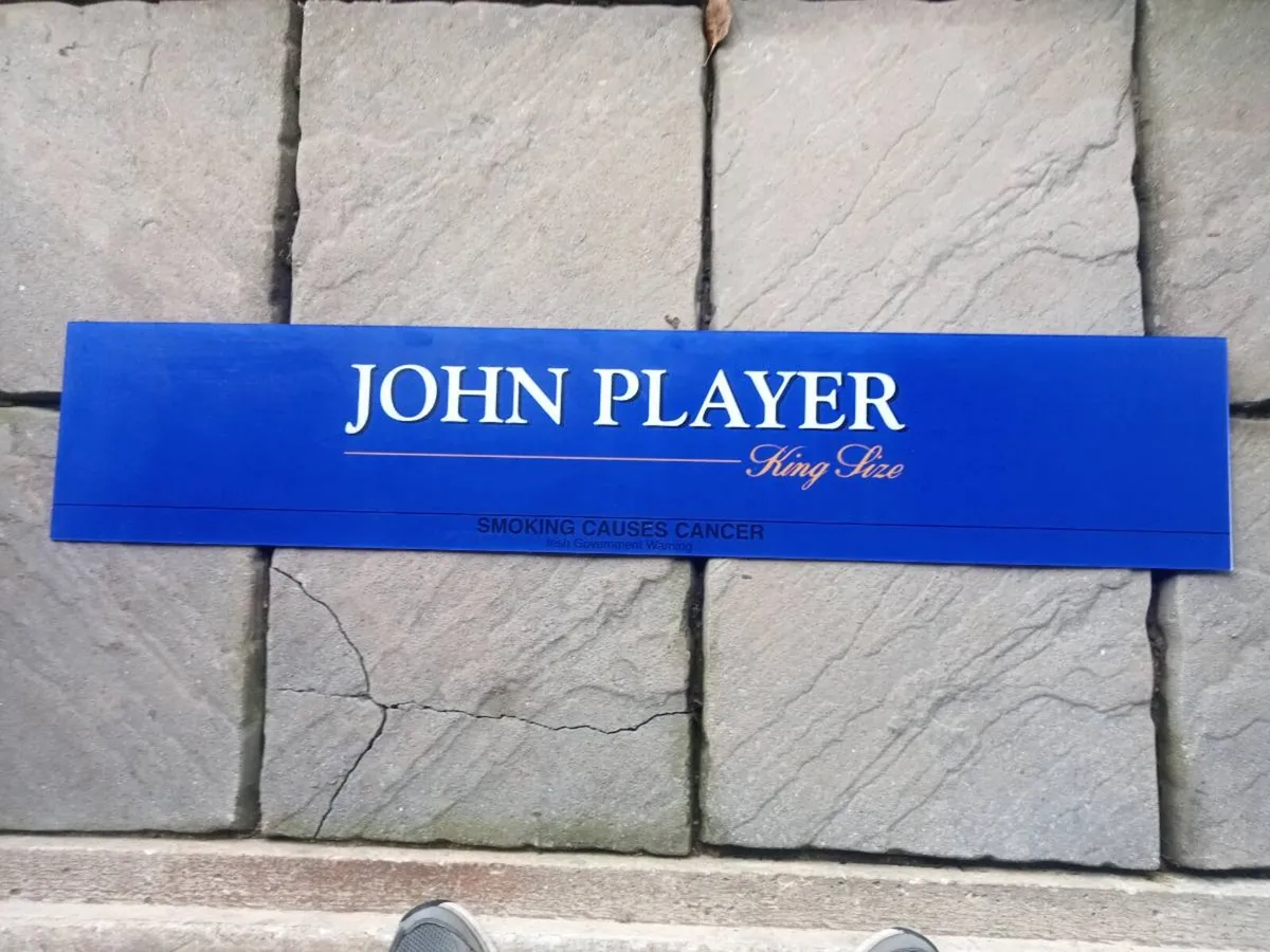 John player light box sign - Image 1