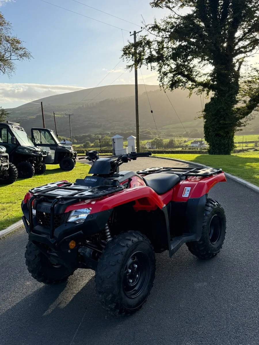 2022 Honda trx 420 FM1 no Vat 100 hours from new - Image 1