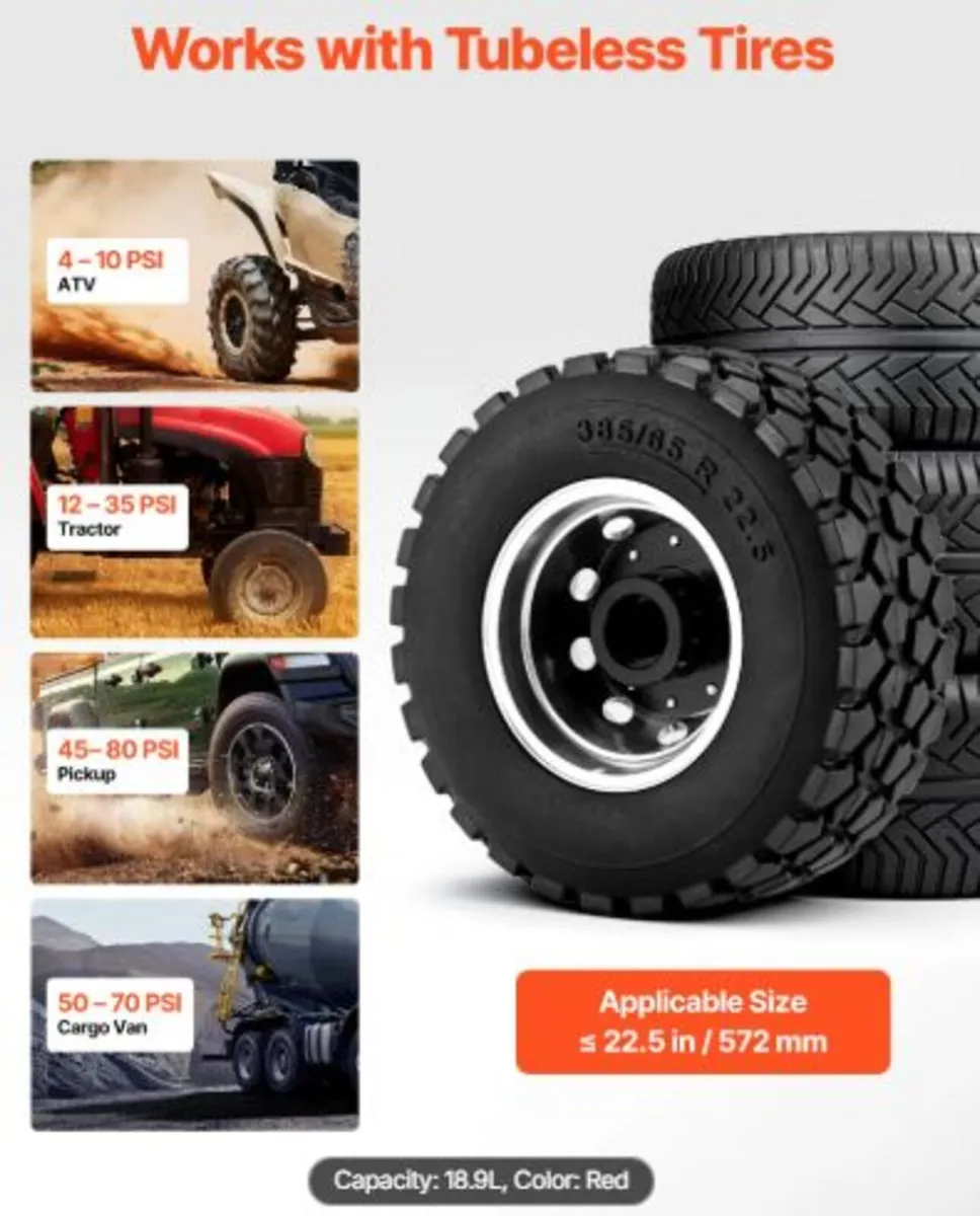 Air Tire Bead Seater, 5 Gal / 18.9 L, Heavy Duty - Image 2
