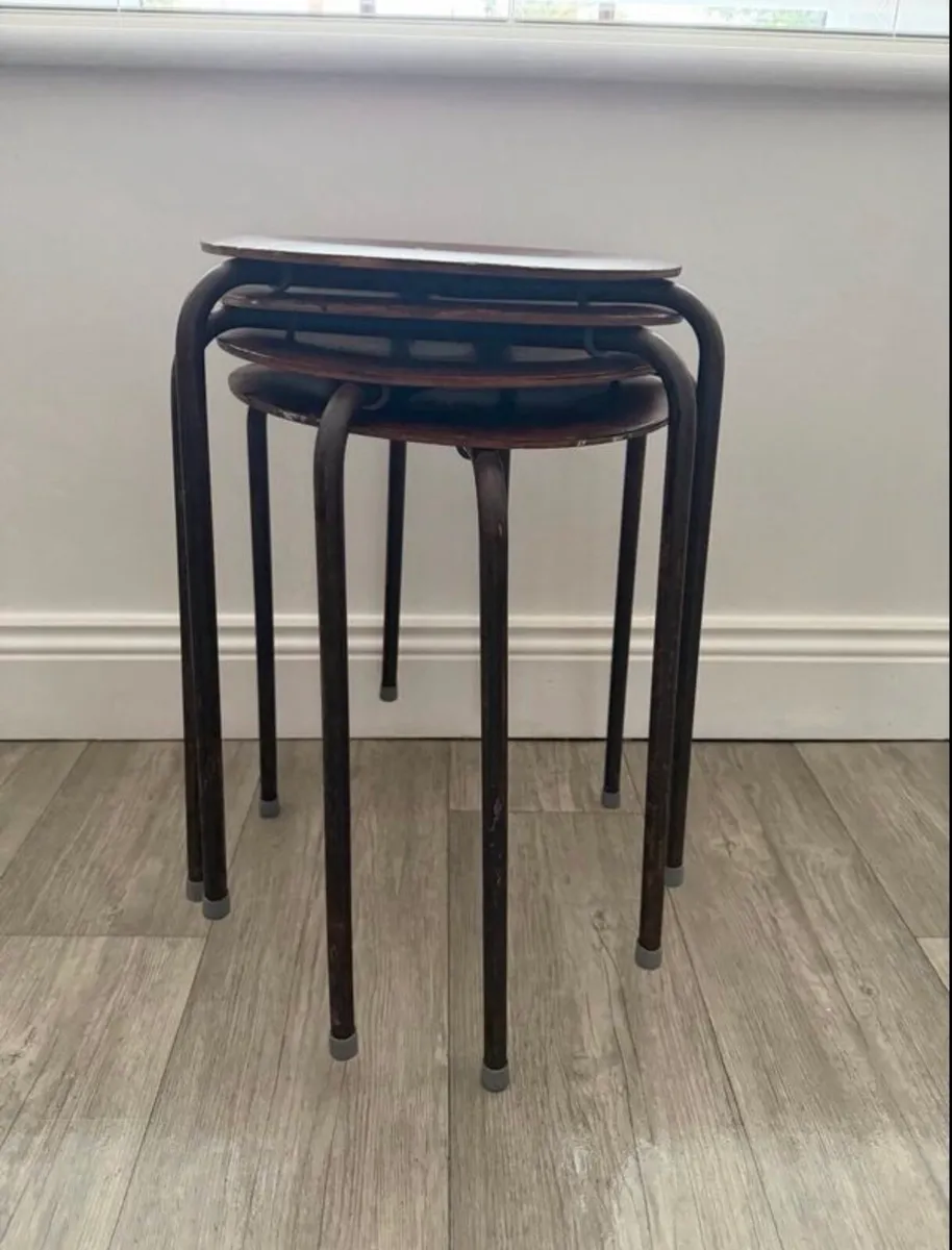 Mid Century Dot Stools - Image 2